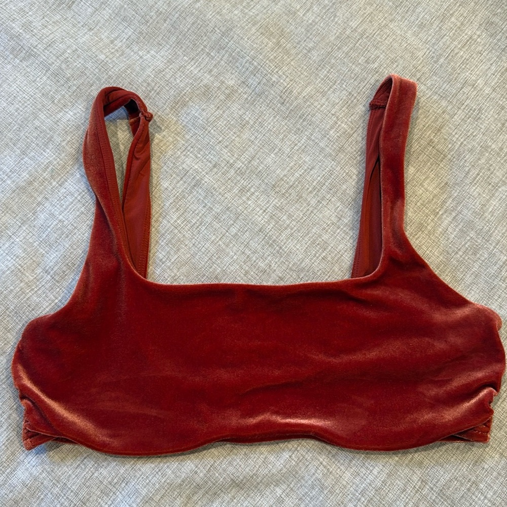 Aerie scoop velvet bralette‎ wireless size Medium